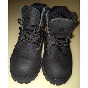 Timberland 6 Inch Premium Waterproof "Helcor" Baby Toddlers Boots Size 7c Black